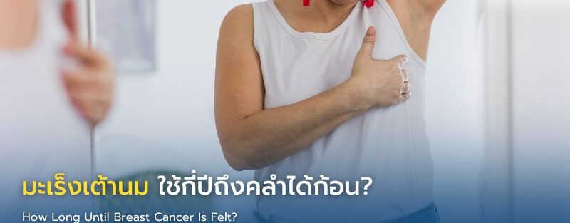 ภาพแสดงลำดับการเจริญเติบโตของมะเร็งเต้านม ตั้งแต่เซลล์ผิดปกติจนกลายเป็นก้อนขนาดต่าง ๆ ที่สามารถตรวจพบและคลำได้